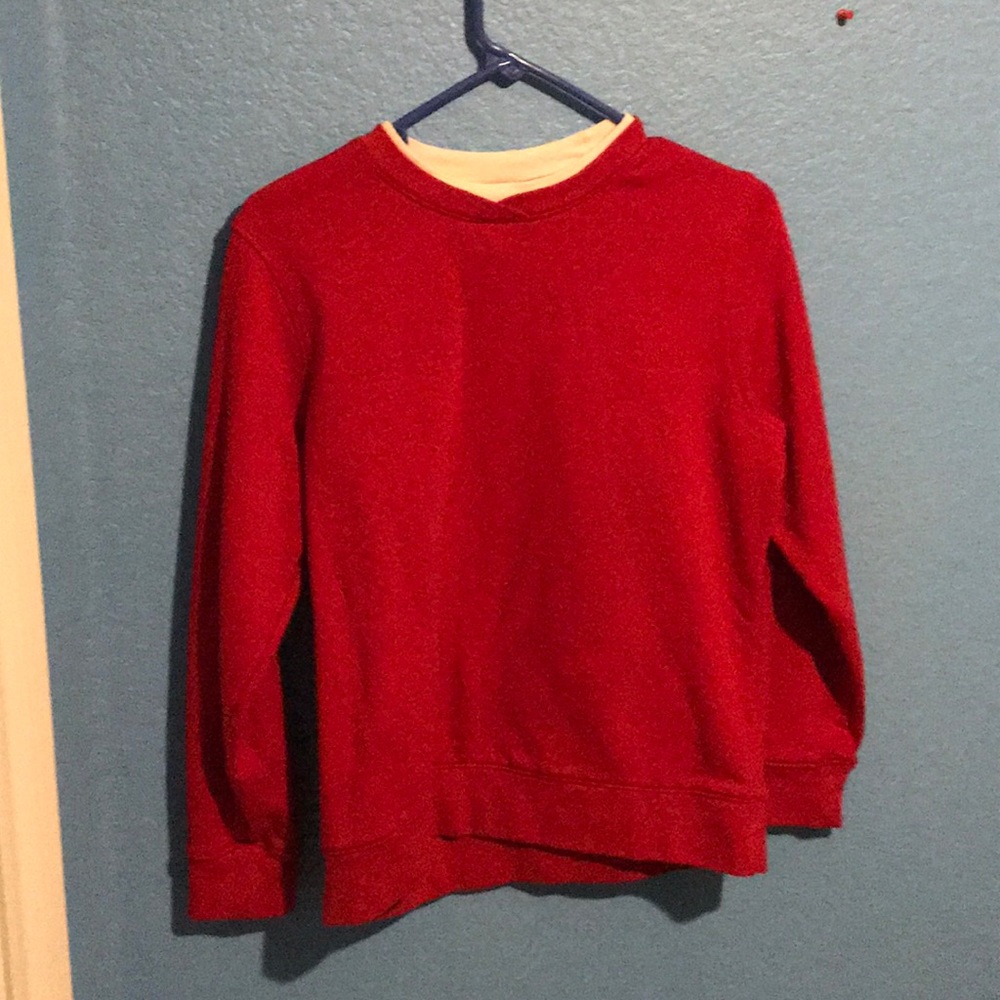 Red Laura Scott cotton sweater